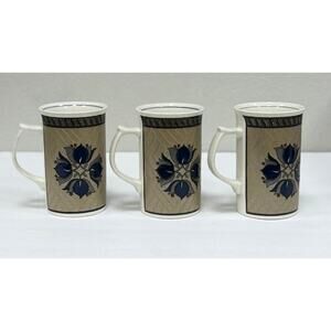 New Set of 3 Mikasa Intaglio "Center Court" mugs.. KT154
